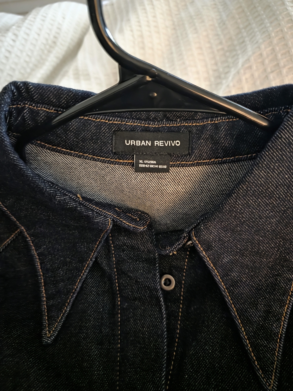 Urban Revivo Dark Indigo Denim Shirt Jacket